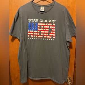 Mens Stay Classy America Tee Shirt